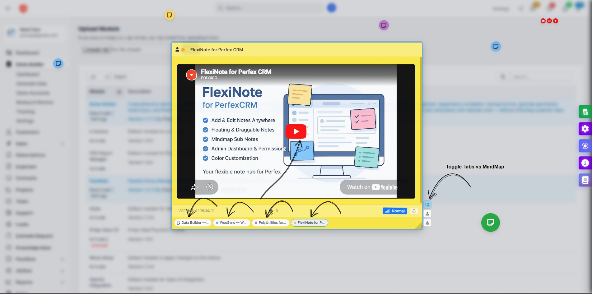Organizing Complex Data: Mindmaps and Nested Tabs in FlexiNote