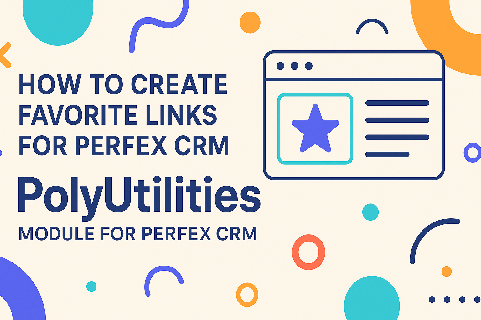 How to Create Favorite Links for Perfex CRM