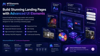 MTElements for PolyCMS - Advanced Landing Page Elements Module
