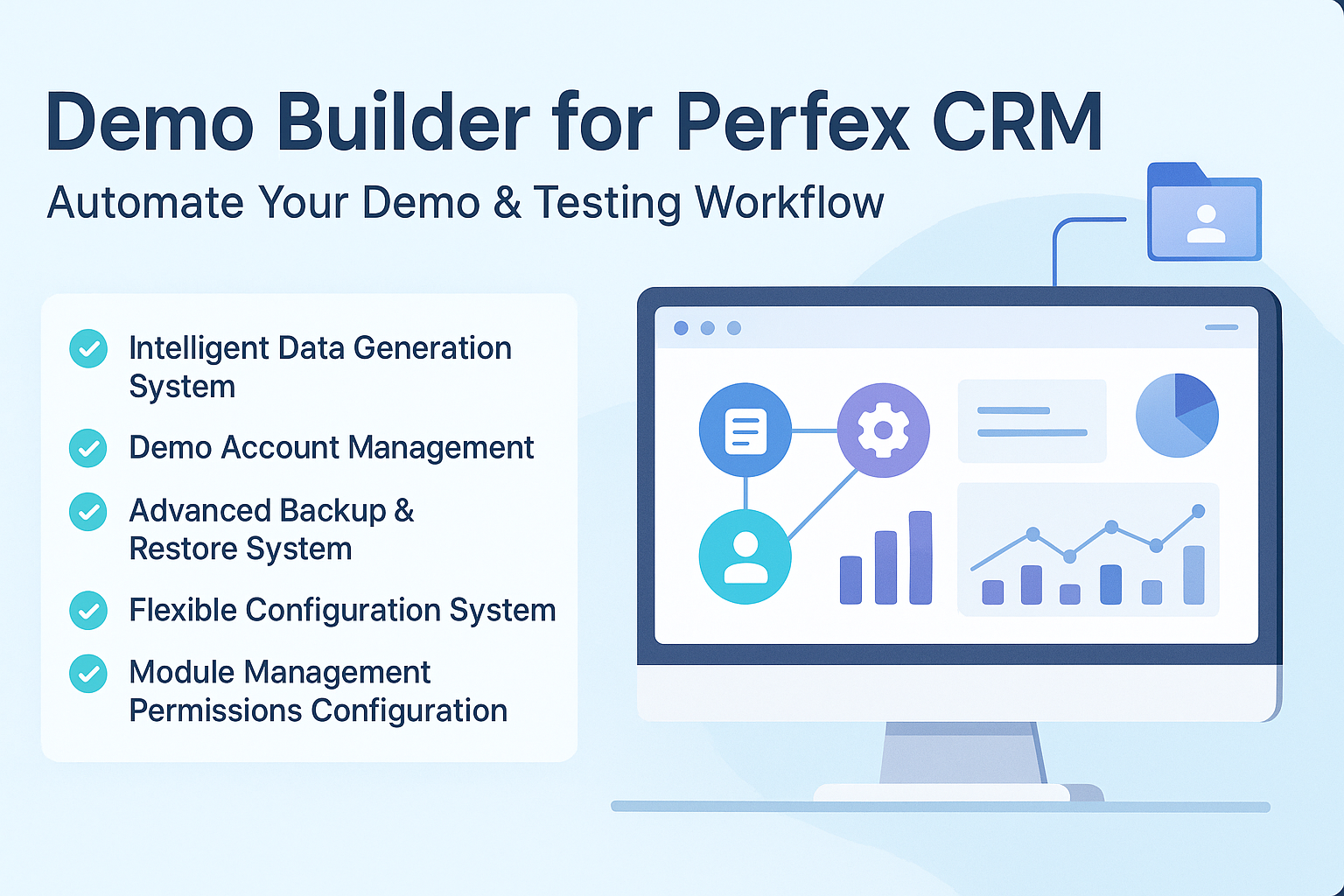 Demo Builder for Perfex CRM - Automated Demo Sandbox, Visitor Tracking & Reset Engine