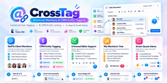 How to Tag Users and Link CRM Records in Perfex CRM with CrossTag